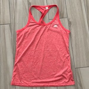 Adidas pink tank top gym